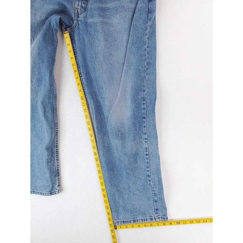 Levis 550 Jeans Mens 36x30 Blue Relaxed Tapered Medium Wash Stretch Denim Pants